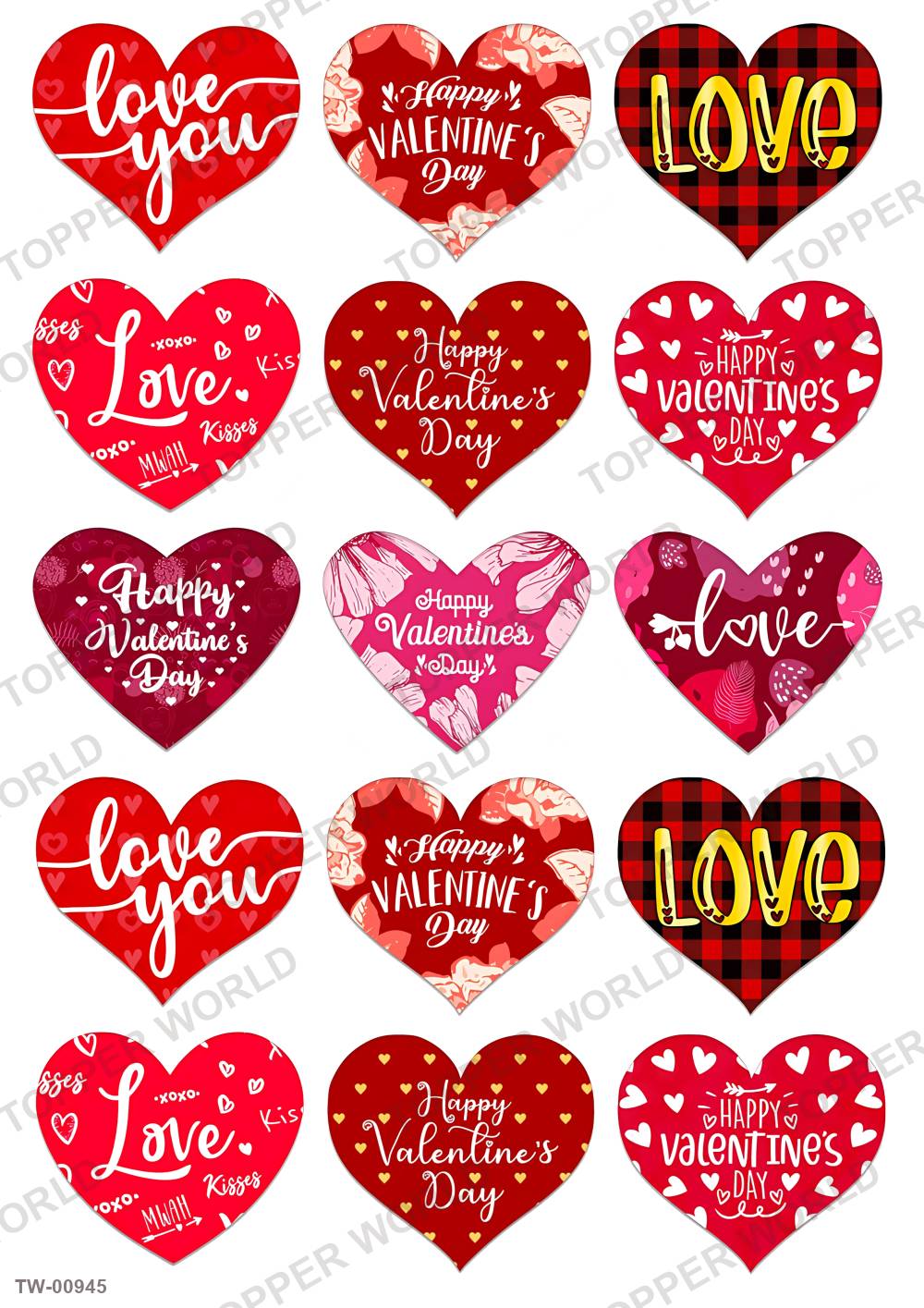Love Topper Sheet 30 – A4 topper sheet
