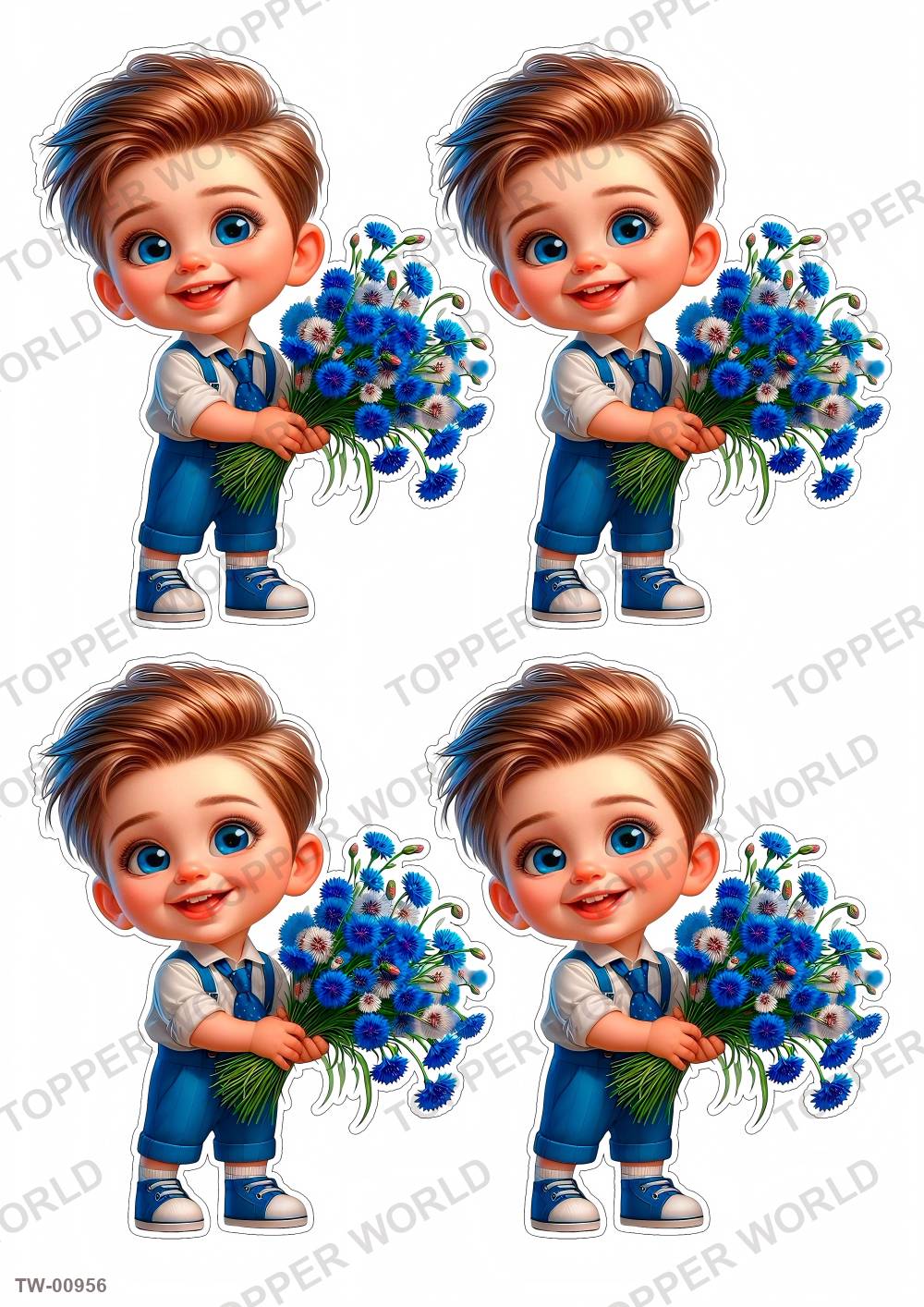 Little Boy Topper Sheet 30 – A4 topper sheet