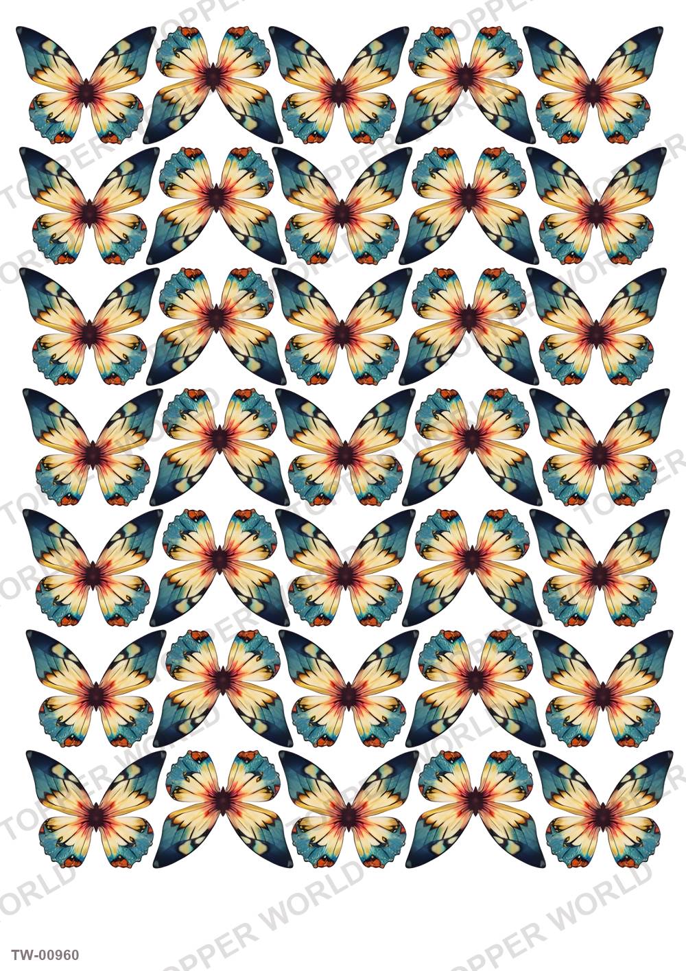 Butterfly Topper Sheet 31 – A4 topper sheet
