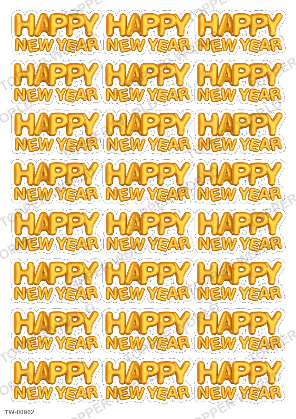 Happy Birthday Topper Sheet 31 – A4 topper sheet