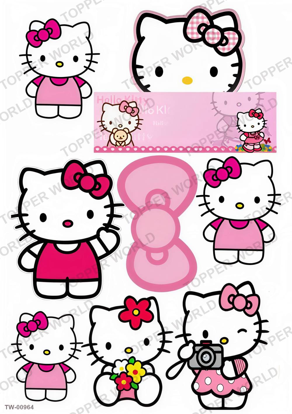 Hello Kitty Topper Sheet 31 – A4 topper sheet