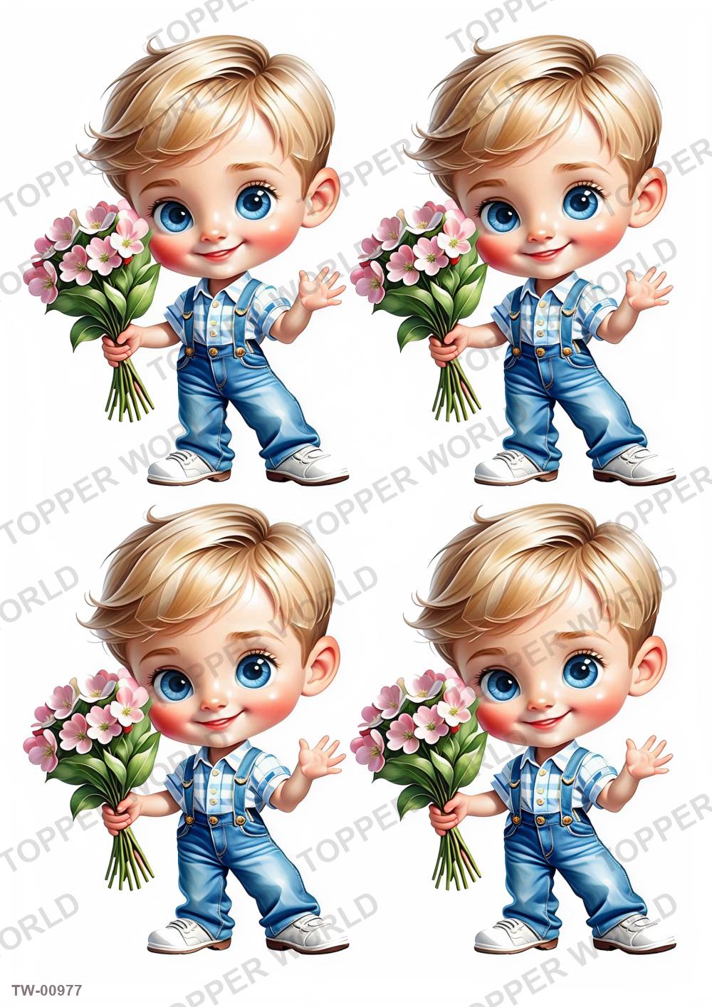 Little Boy Topper Sheet 31 – A4 topper sheet
