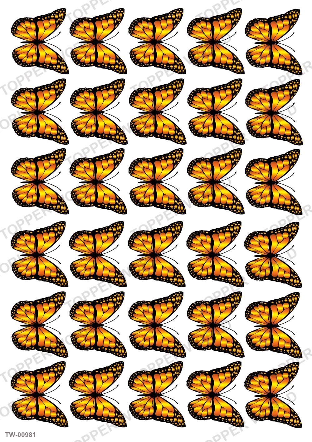 Butterfly Topper Sheet 32 – A4 topper sheet