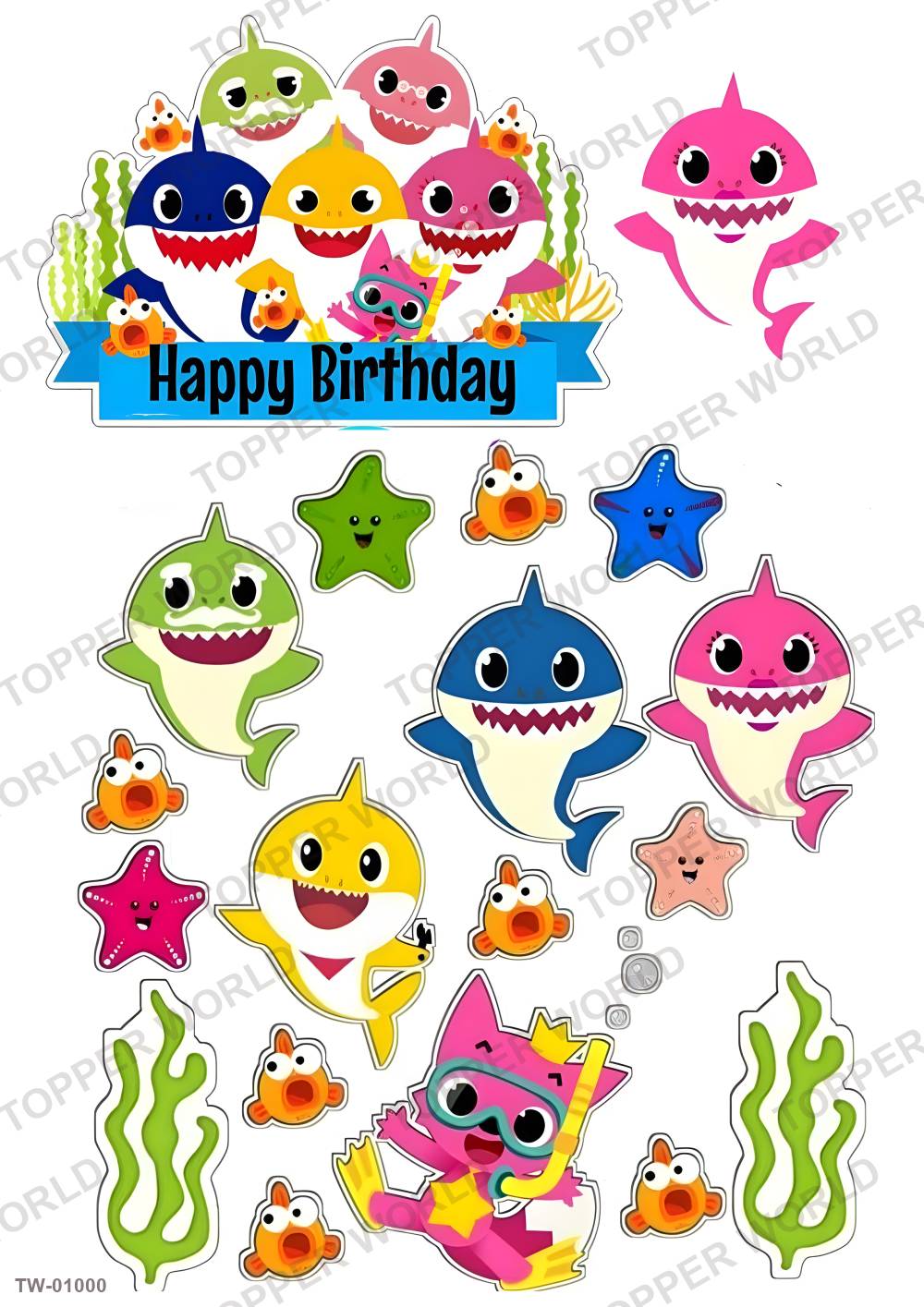 Animals Topper Sheet 33 – A4 topper sheet