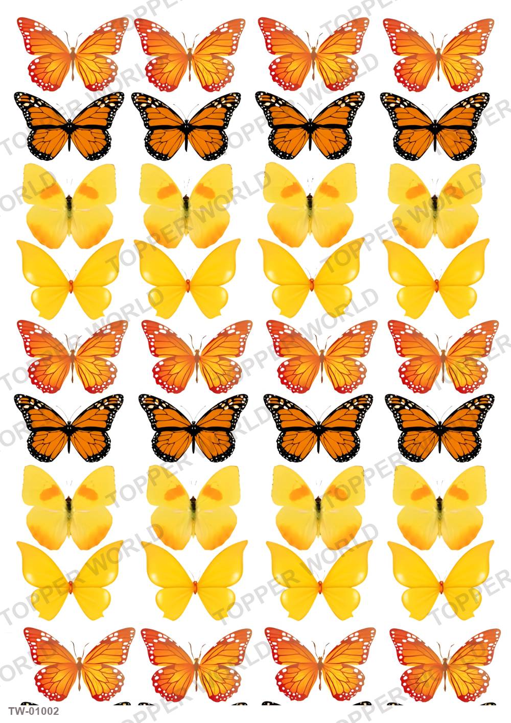 Butterfly Topper Sheet 33 – A4 topper sheet