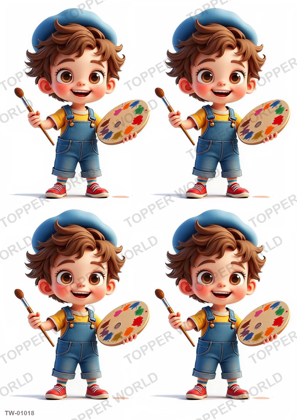 Little Boy Topper Sheet 33 – A4 topper sheet