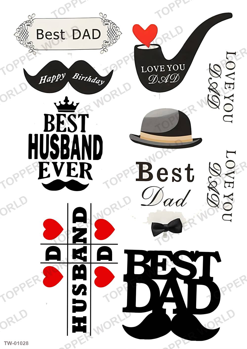 For Him Topper Sheet 34 – A4 topper sheet
