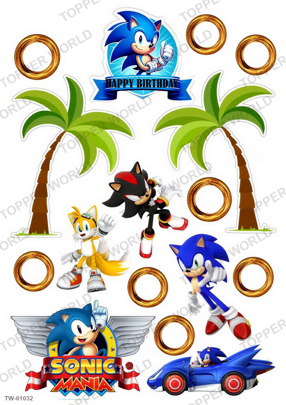 Sonic Topper Sheet 34 – A4 topper sheet