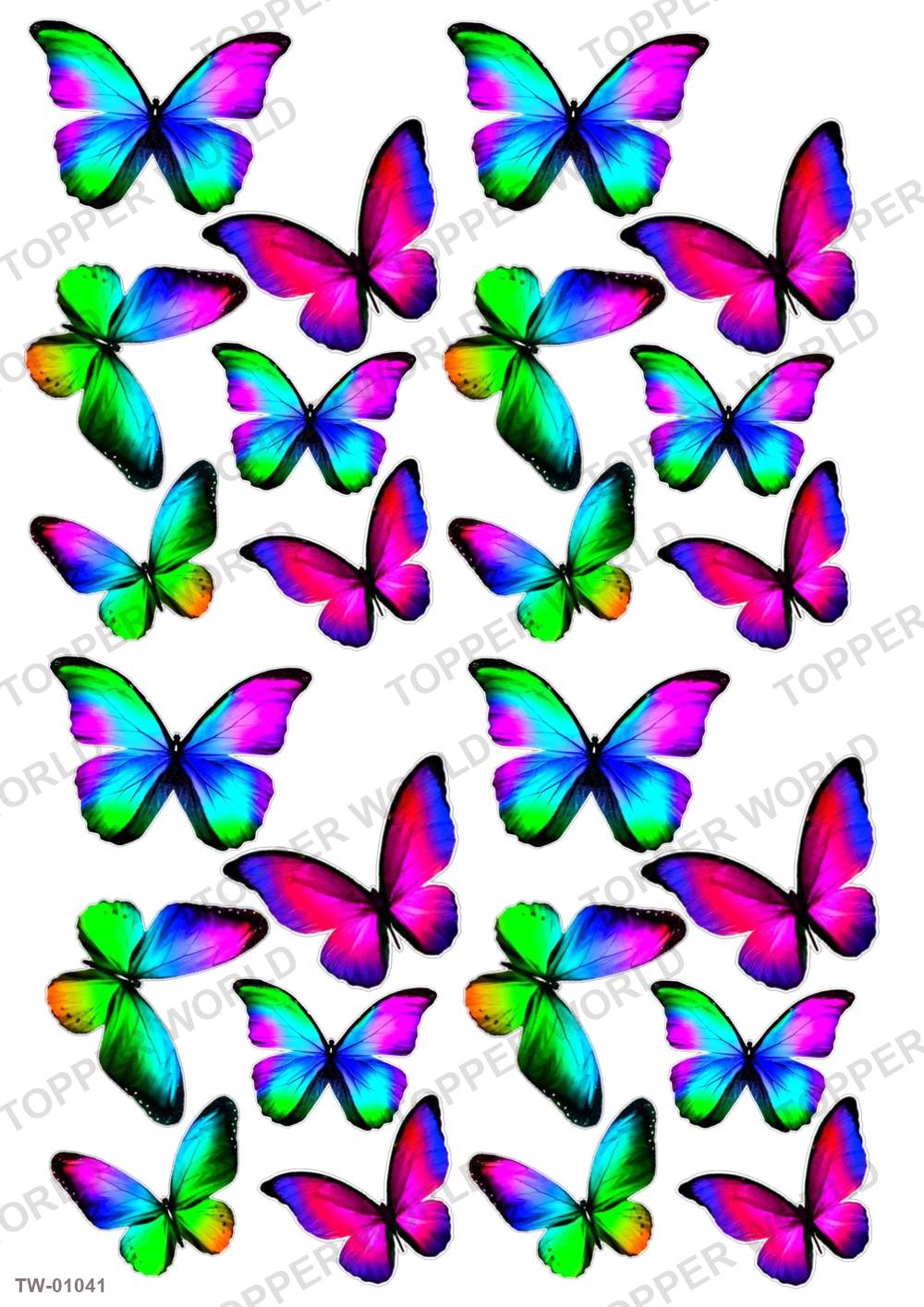 Butterfly Topper Sheet 35 – A4 topper sheet