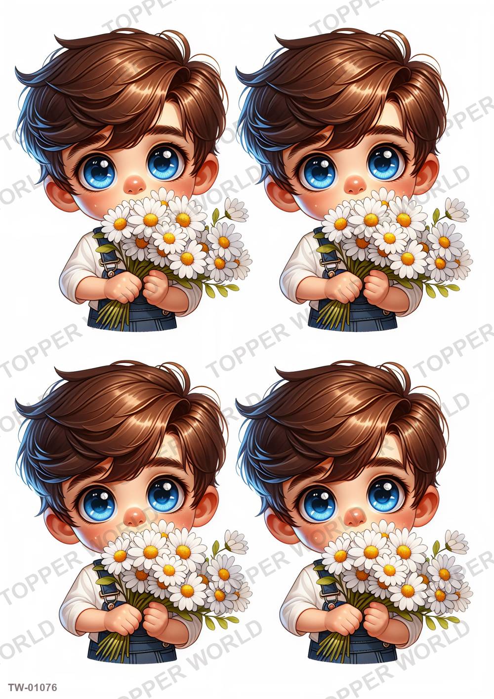 Little Boy Topper Sheet 36 – A4 topper sheet