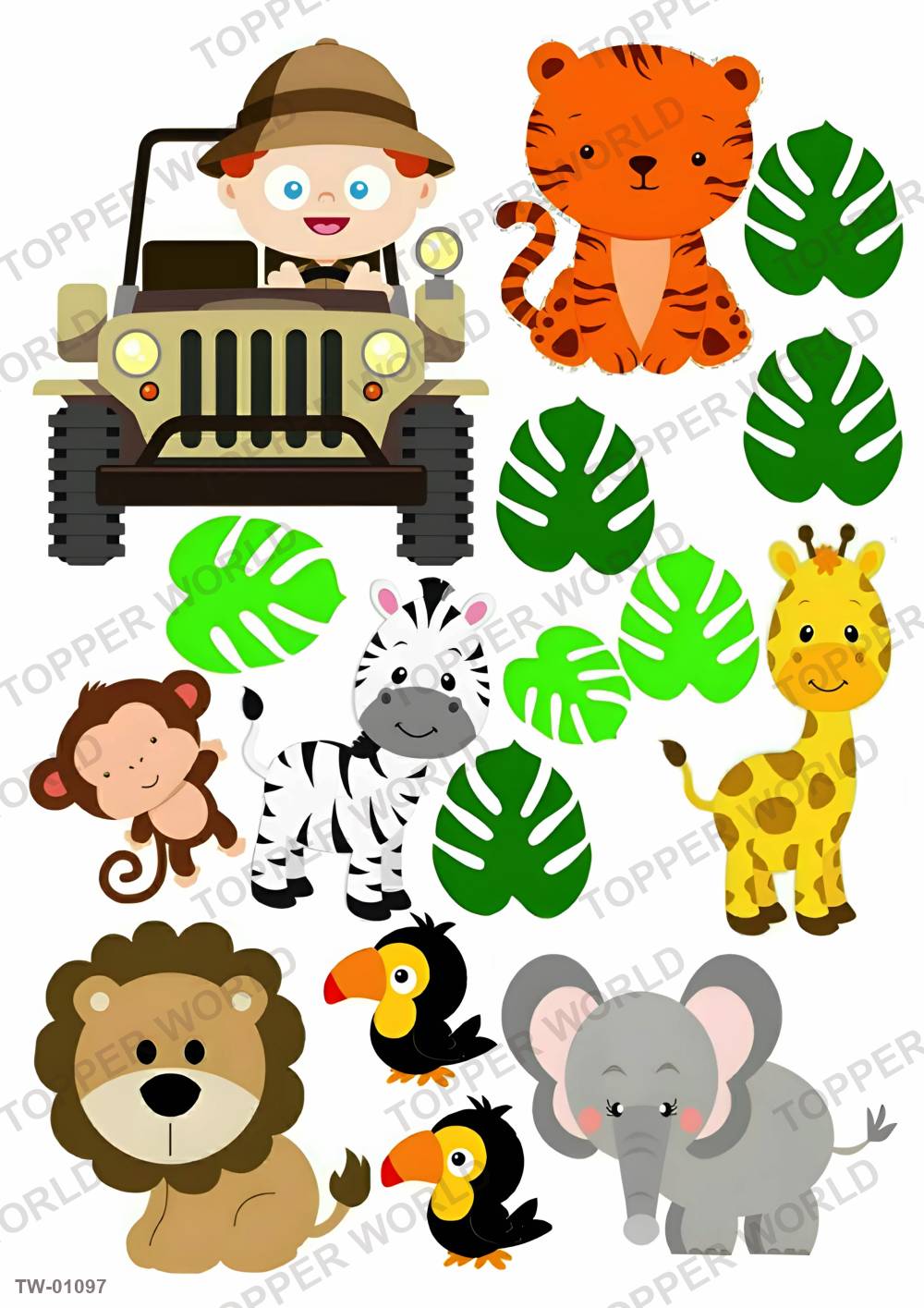 Animals Topper Sheet 38 – A4 topper sheet