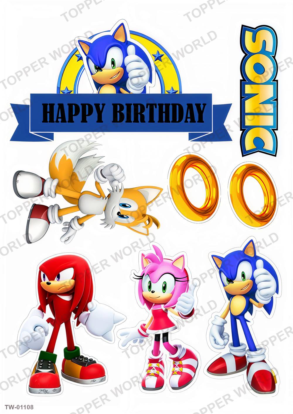 Sonic Topper Sheet 38 – A4 topper sheet