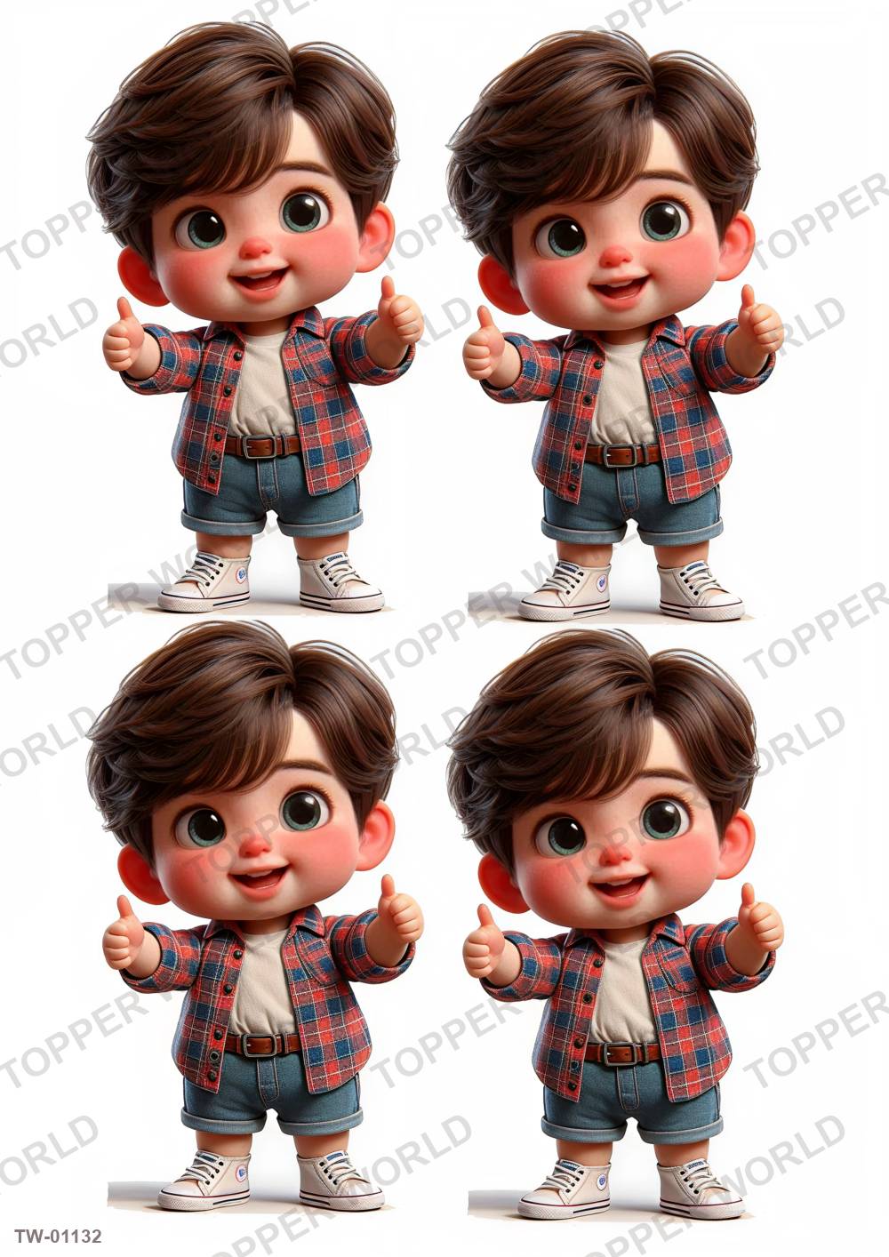 Little Boy Topper Sheet 39 – A4 topper sheet
