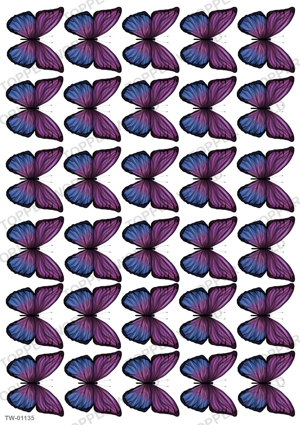 Butterfly Topper Sheet 40 – A4 topper sheet