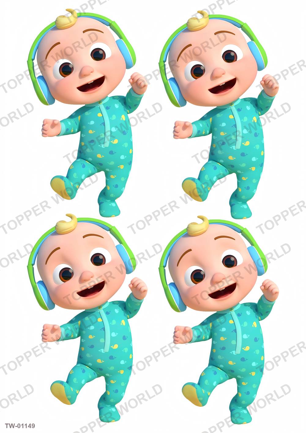 Little Boy Topper Sheet 40 – A4 topper sheet