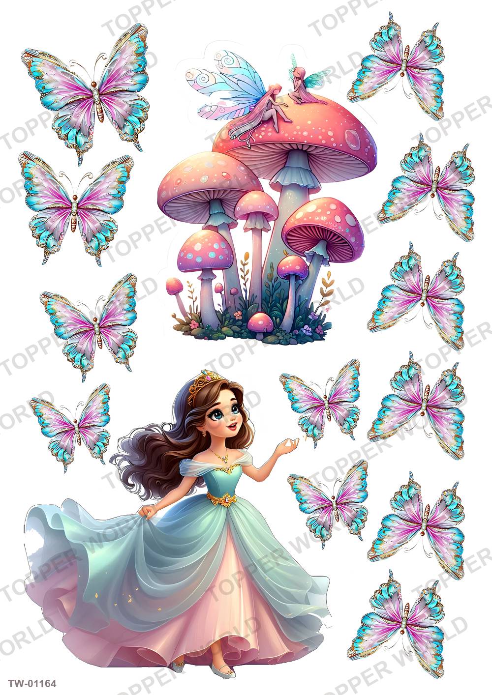 Little Girl Topper Sheet 41 – A4 topper sheet