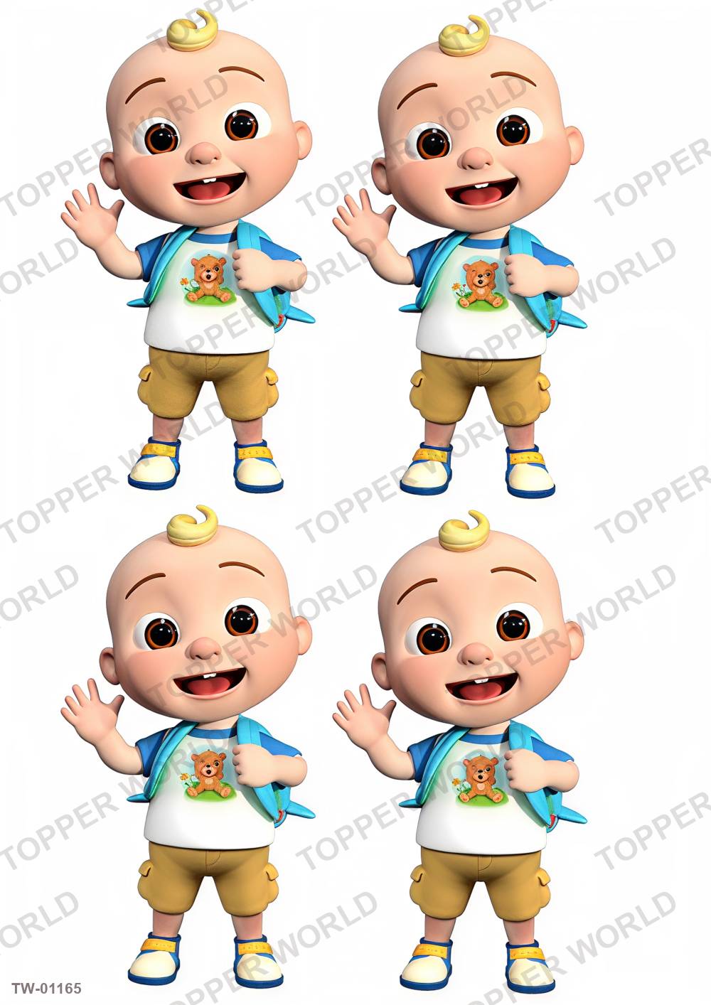 Little Boy Topper Sheet 41 – A4 topper sheet