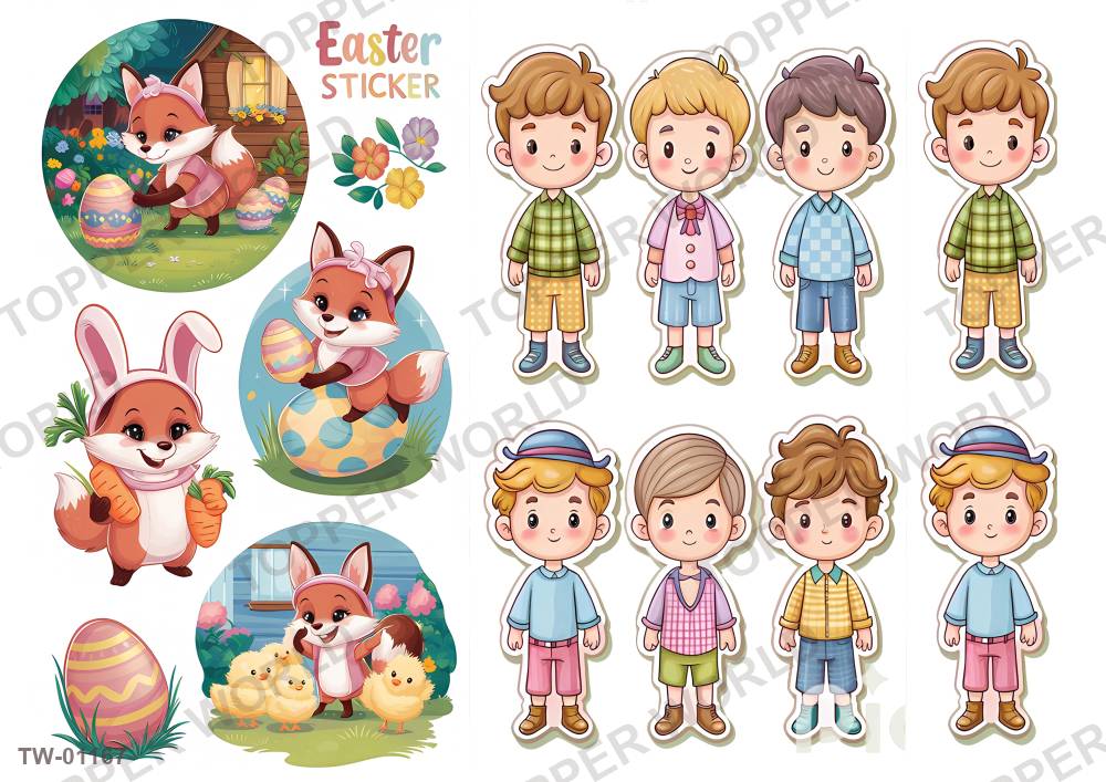 Animals Topper Sheet 42 – A4 topper sheet