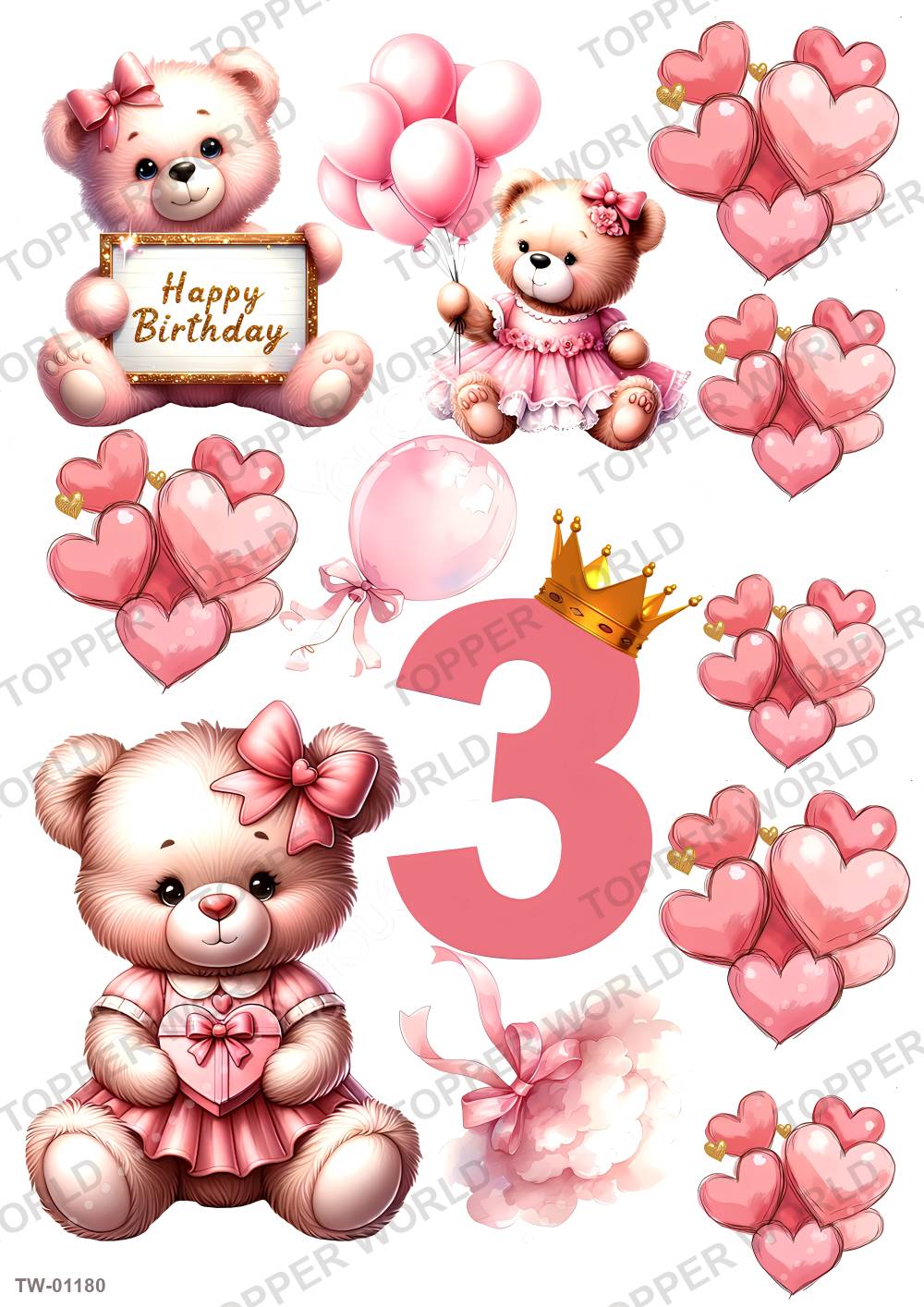 Little Girl Topper Sheet 42 – A4 topper sheet