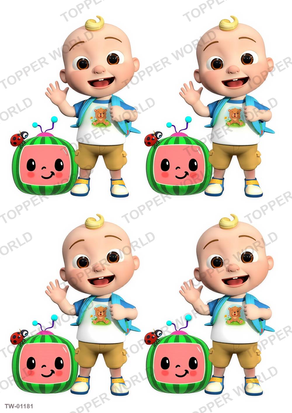 Little Boy Topper Sheet 42 – A4 topper sheet