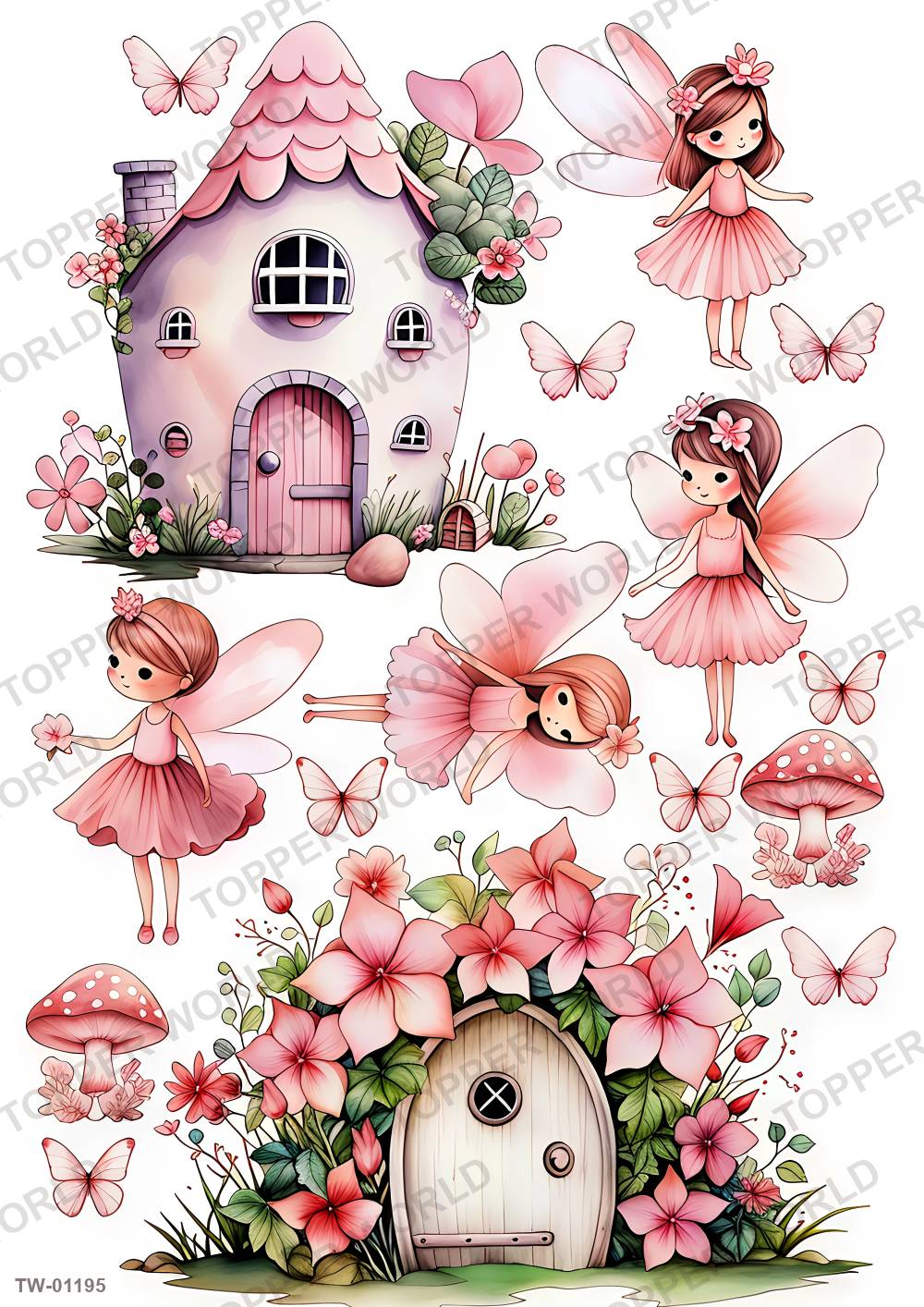 Little Girl Topper Sheet 43 – A4 topper sheet