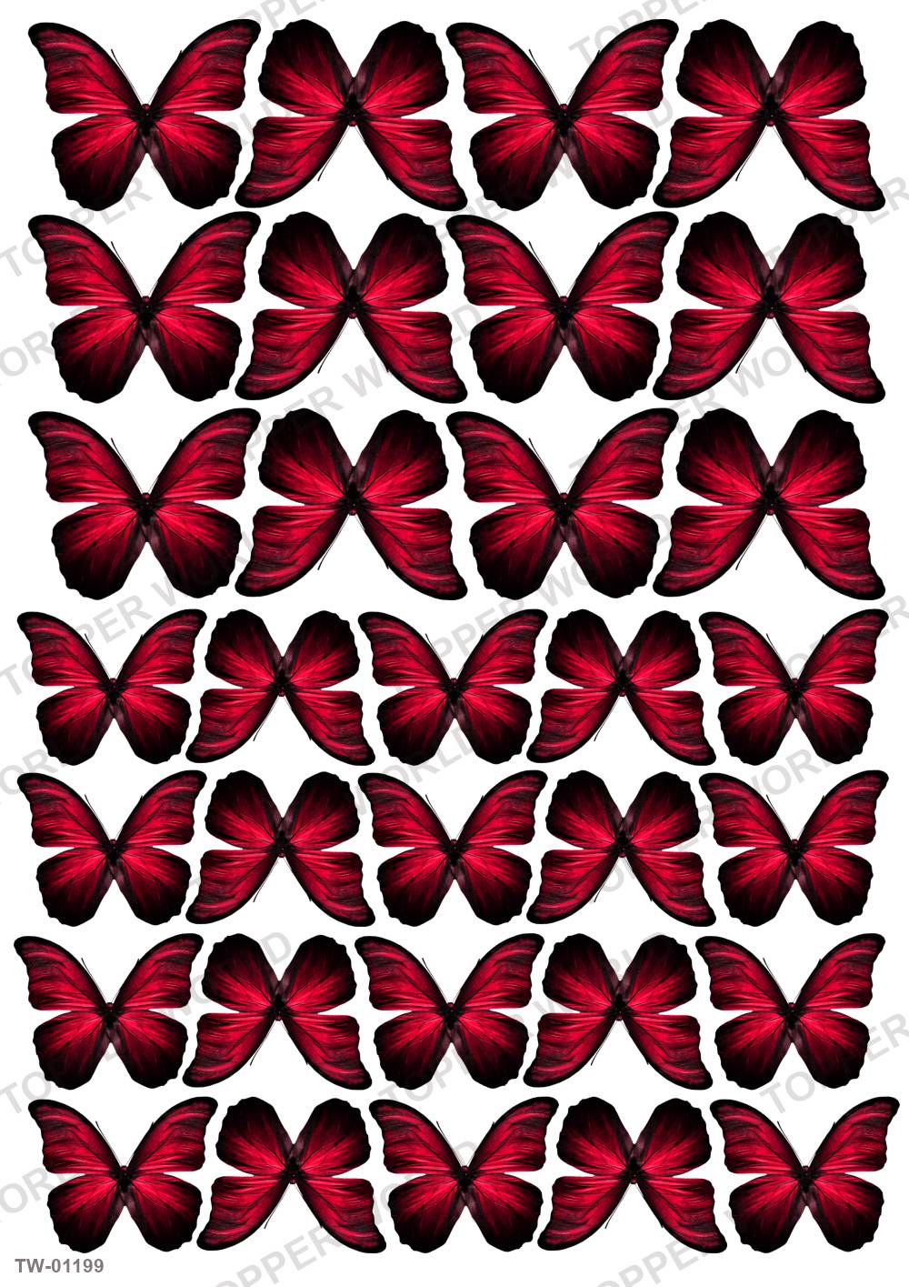 Butterfly Topper Sheet 44 – A4 topper sheet