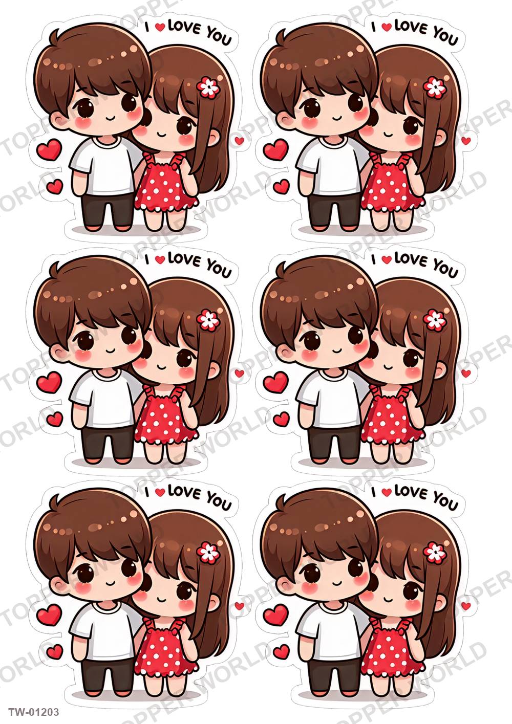 Love Topper Sheet 44 – A4 topper sheet