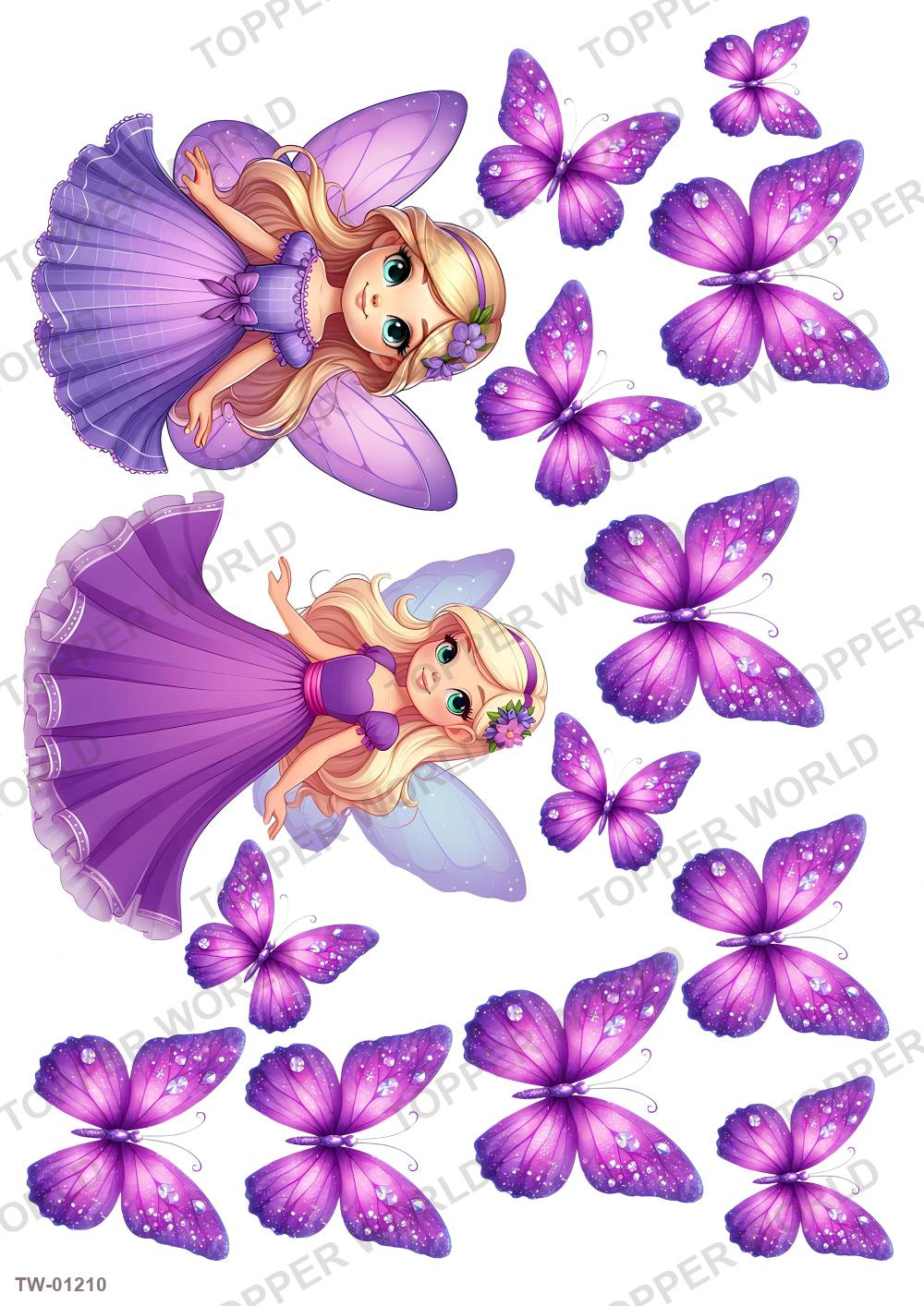 Little Girl Topper Sheet 44 – A4 topper sheet