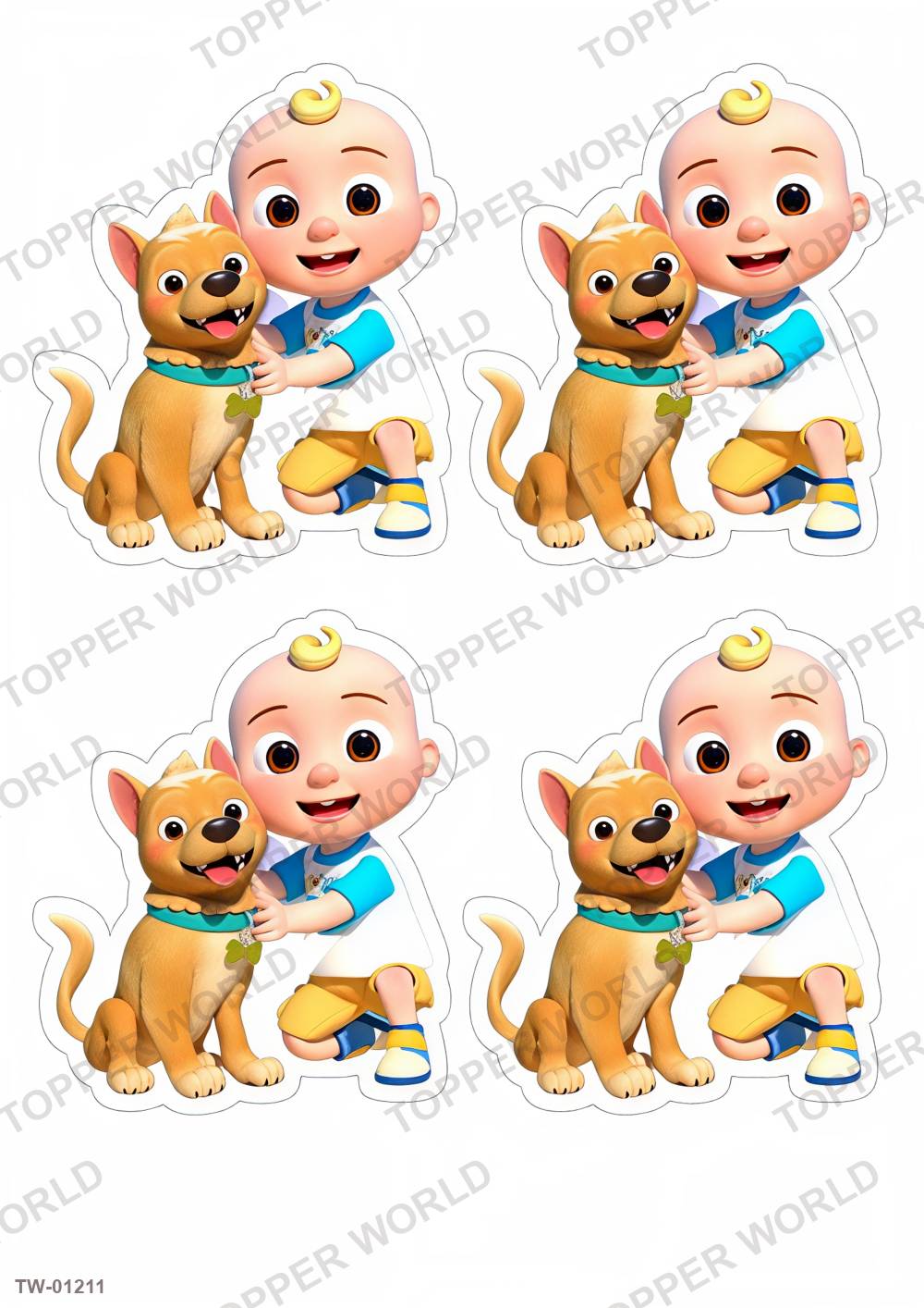 Little Boy Topper Sheet 44 – A4 topper sheet