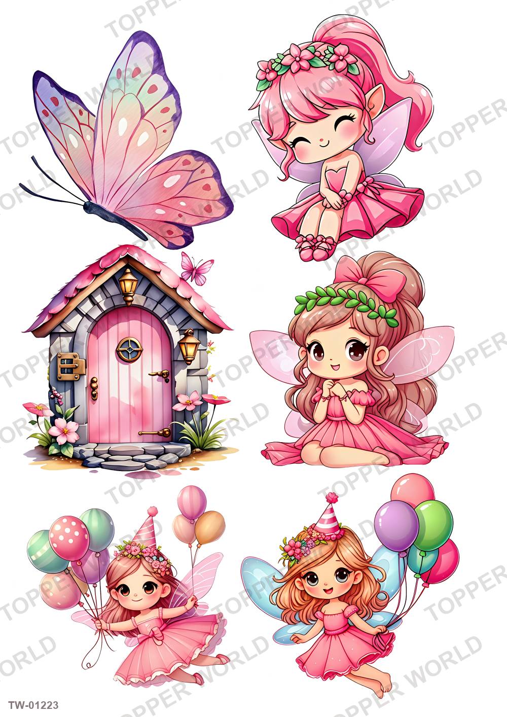 Little Girl Topper Sheet 45 – A4 topper sheet