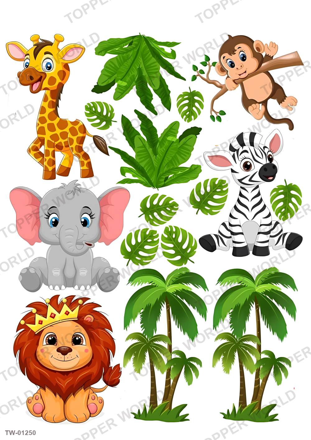 Animals Topper Sheet 48 – A4 topper sheet