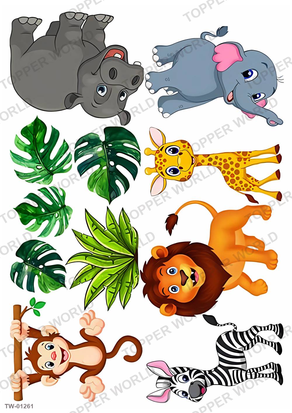 Animals Topper Sheet 49 – A4 topper sheet