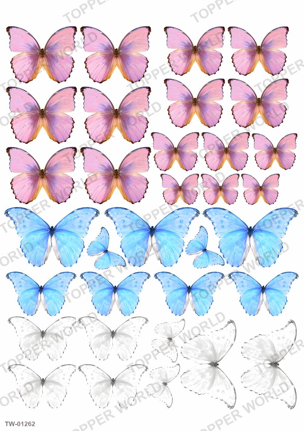 Butterfly Topper Sheet 49 – A4 topper sheet