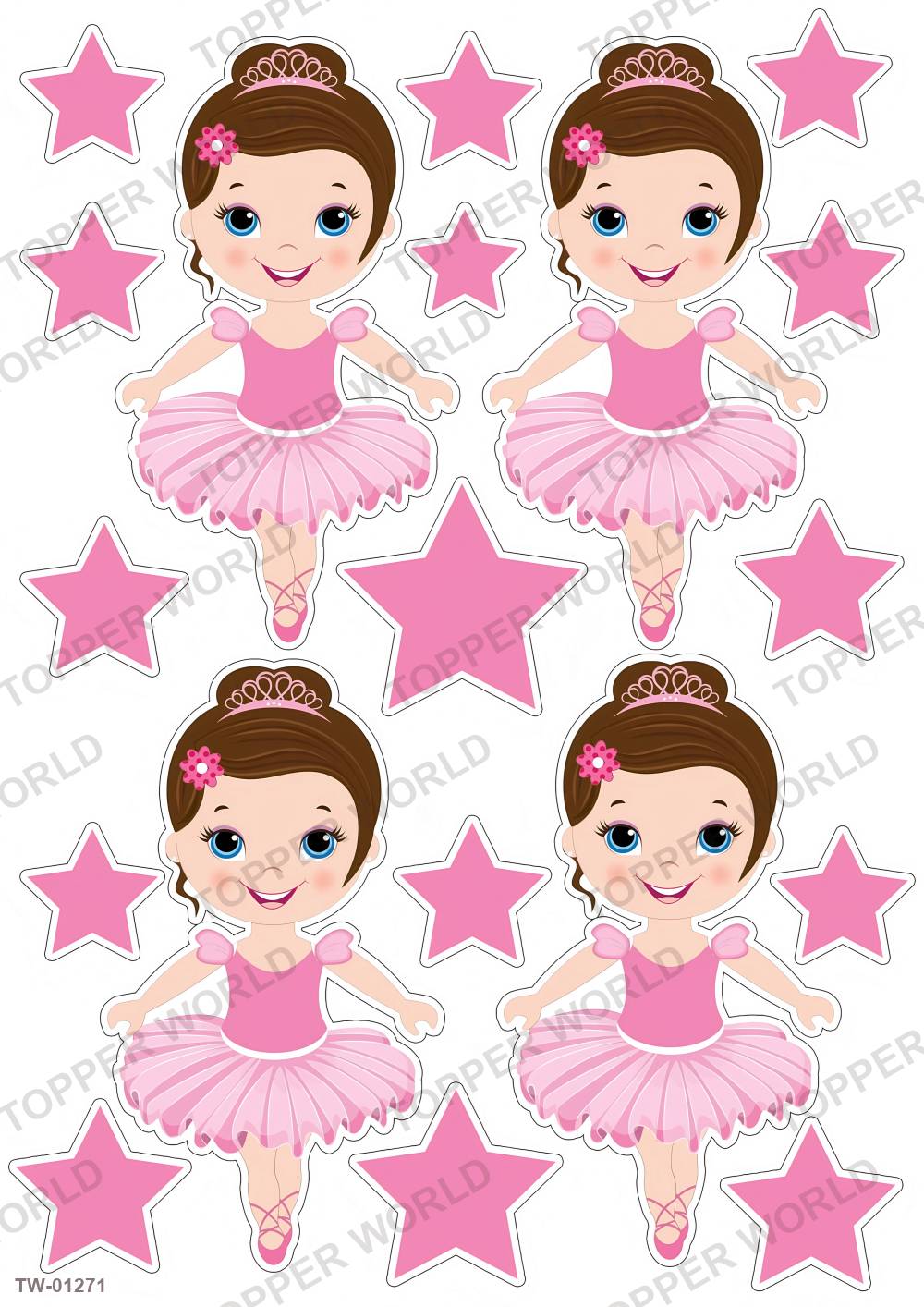 Little Girl Topper Sheet 49 – A4 topper sheet