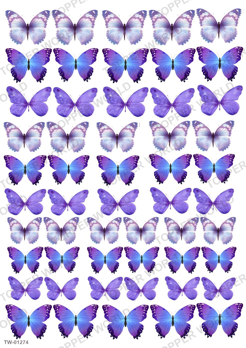 Butterfly Topper Sheet 50 – A4 topper sheet