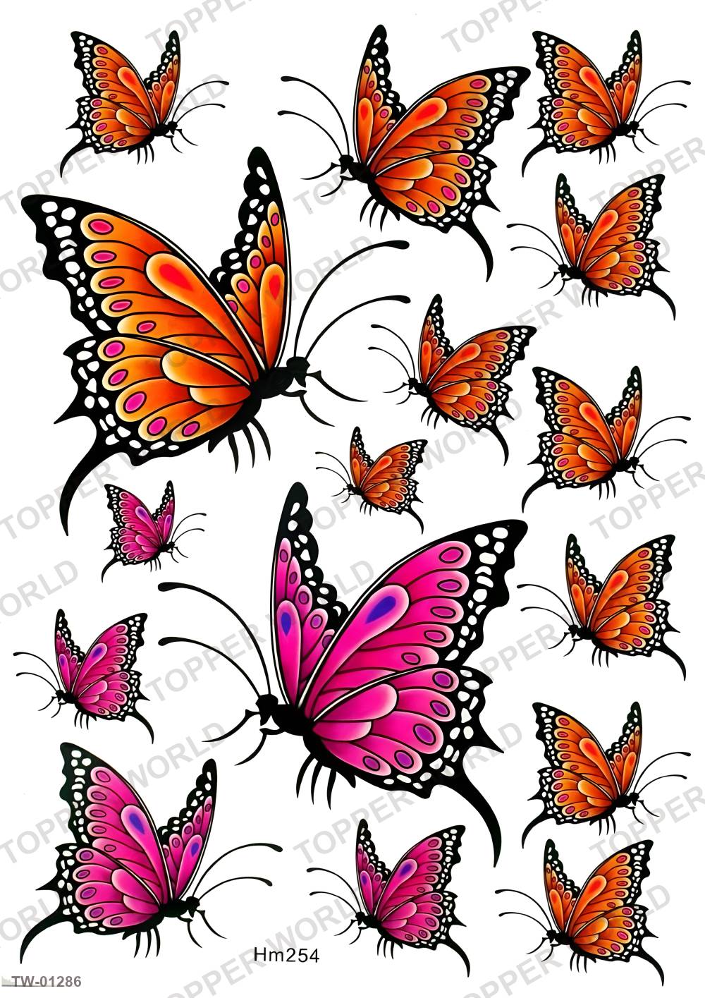 Butterfly Topper Sheet 51 – A4 topper sheet