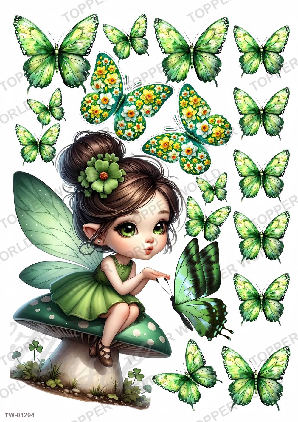 Little Girl Topper Sheet 51 – A4 topper sheet