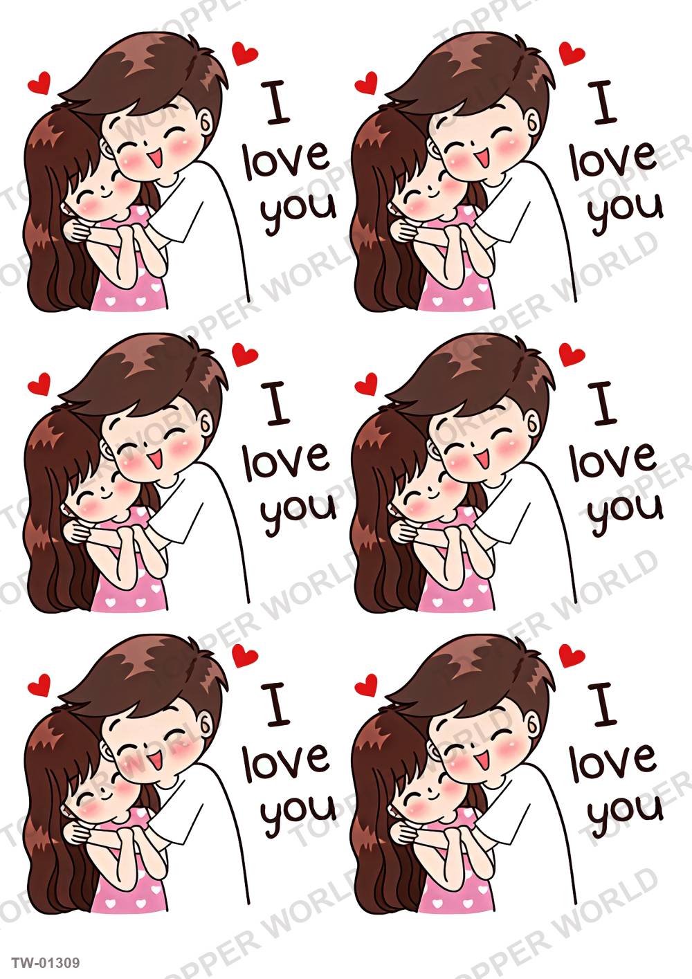 Love Topper Sheet 53 – A4 topper sheet