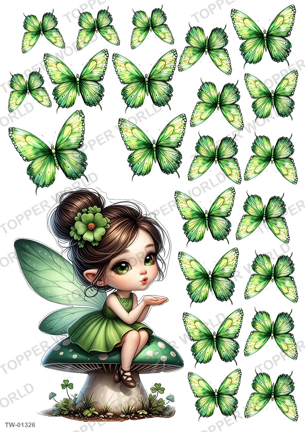Little Girl Topper Sheet 53 – A4 topper sheet