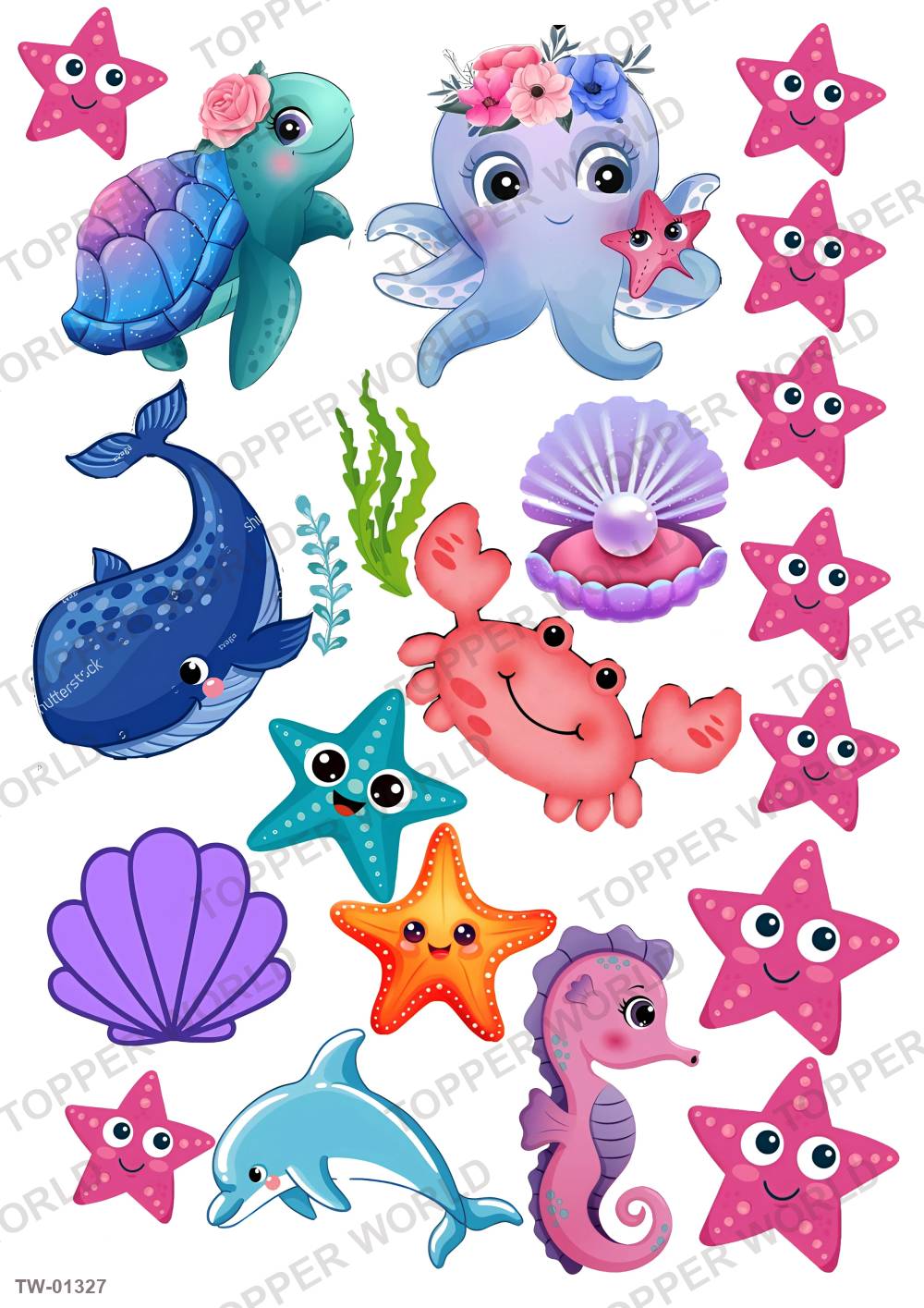Animals Topper Sheet 55 – A4 topper sheet