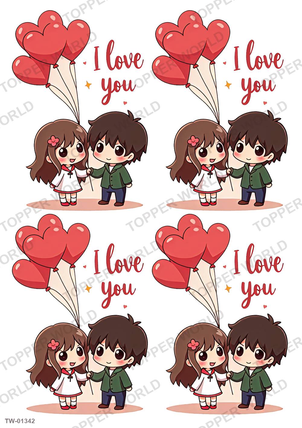 Love Topper Sheet 56 – A4 topper sheet