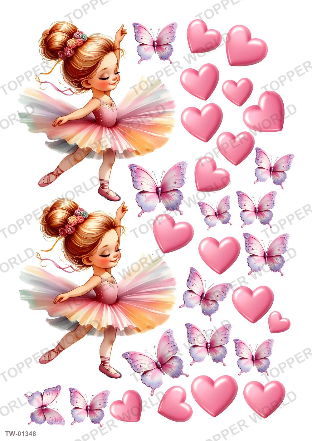 Little Girl Topper Sheet 55 – A4 topper sheet