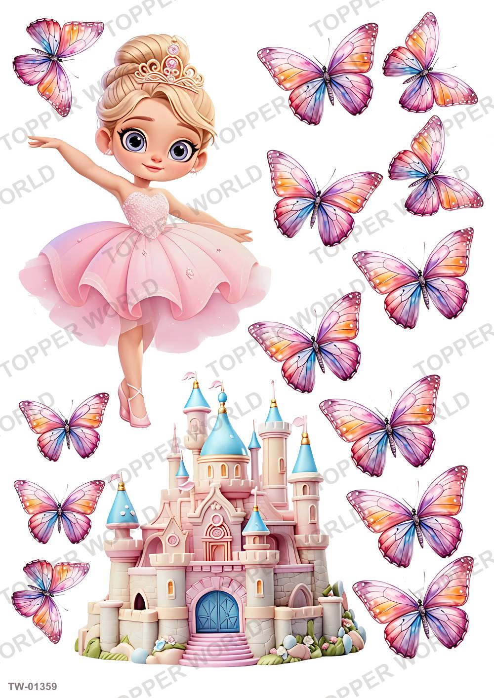 Little Girl Topper Sheet 56 – A4 topper sheet