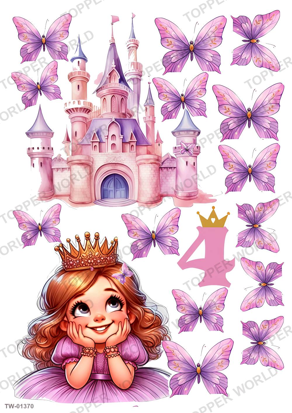 Little Girl Topper Sheet 57 – A4 topper sheet