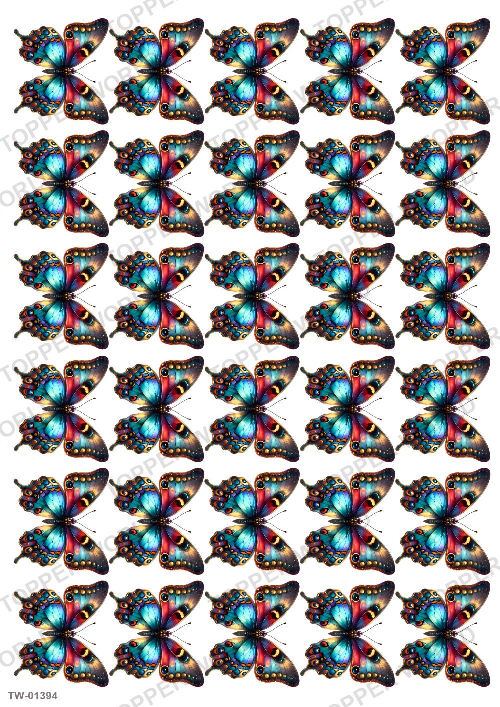 Butterfly Topper Sheet 61 – A4 topper sheet