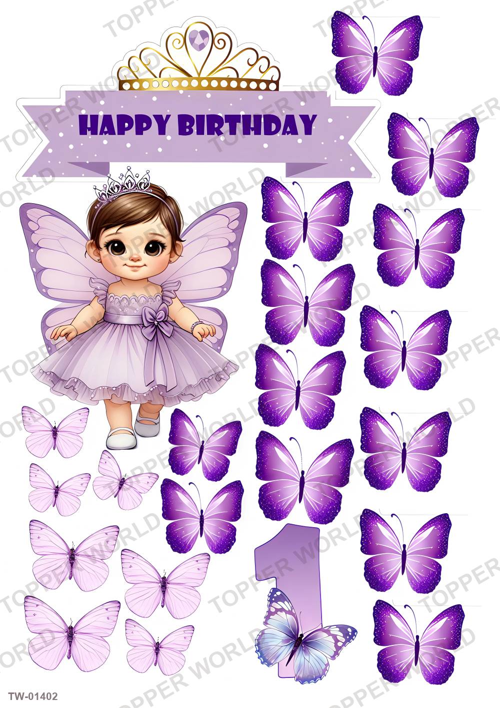 Little Girl Topper Sheet 60 – A4 topper sheet