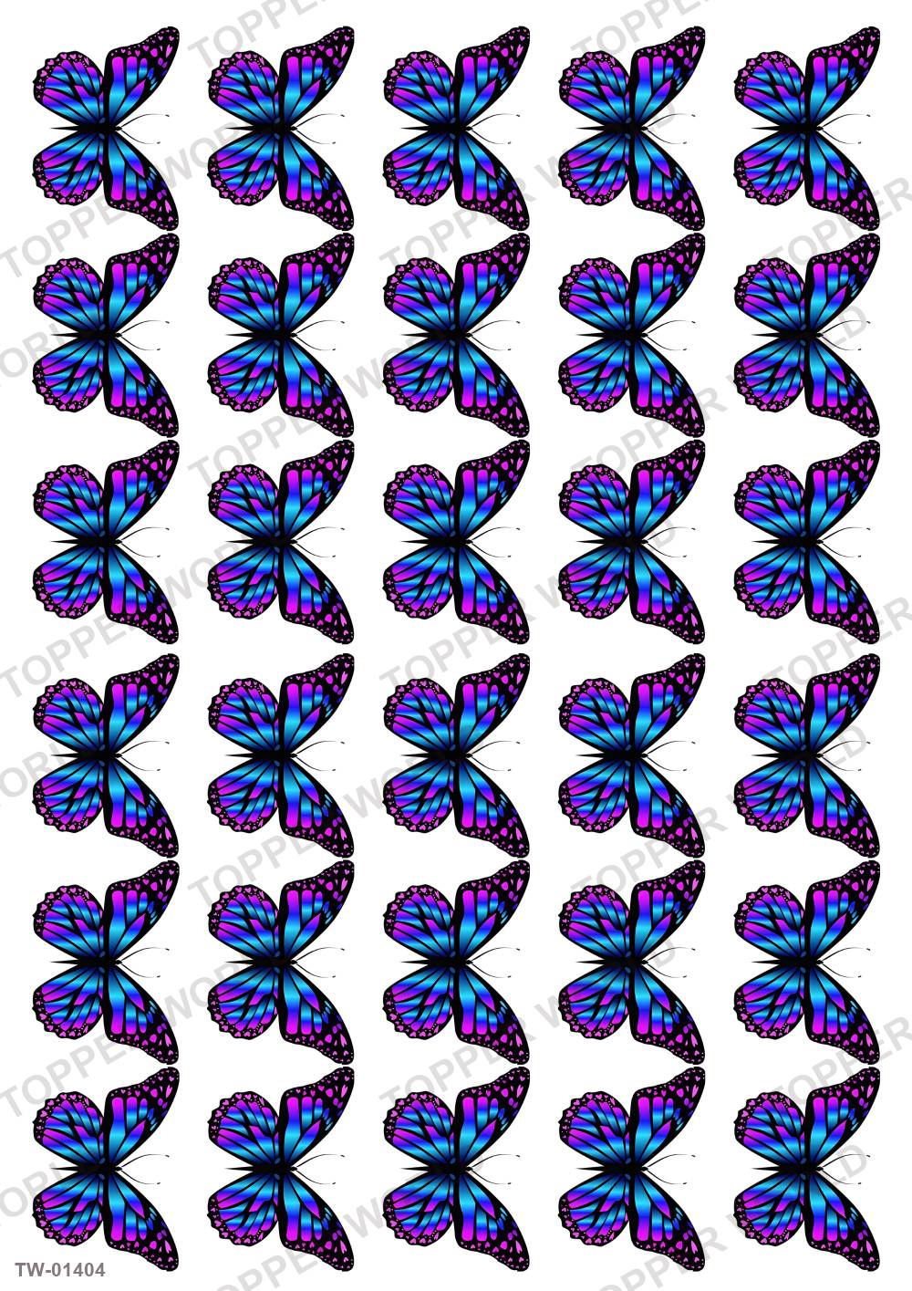 Butterfly Topper Sheet 62 – A4 topper sheet