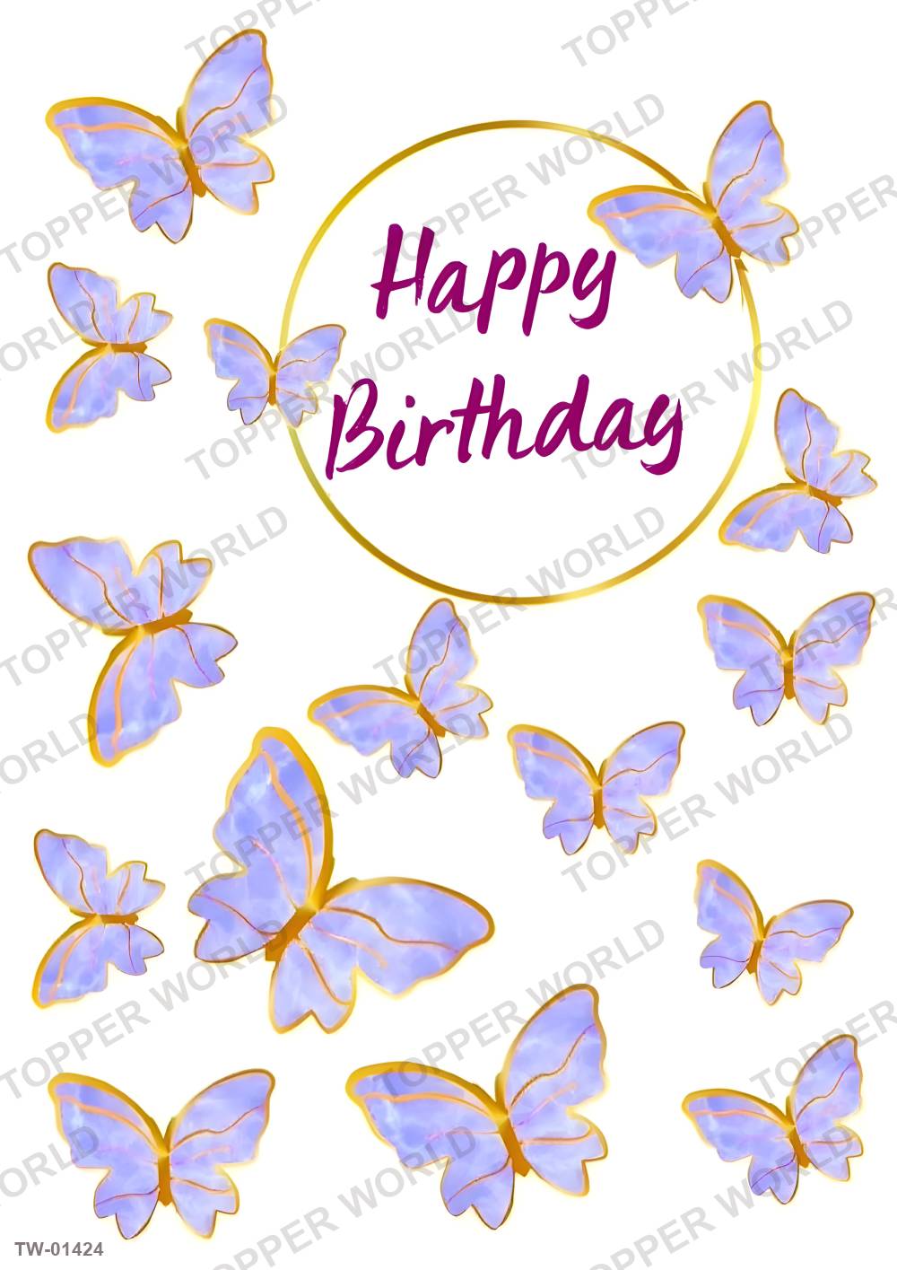 Butterfly Topper Sheet 64 – A4 topper sheet