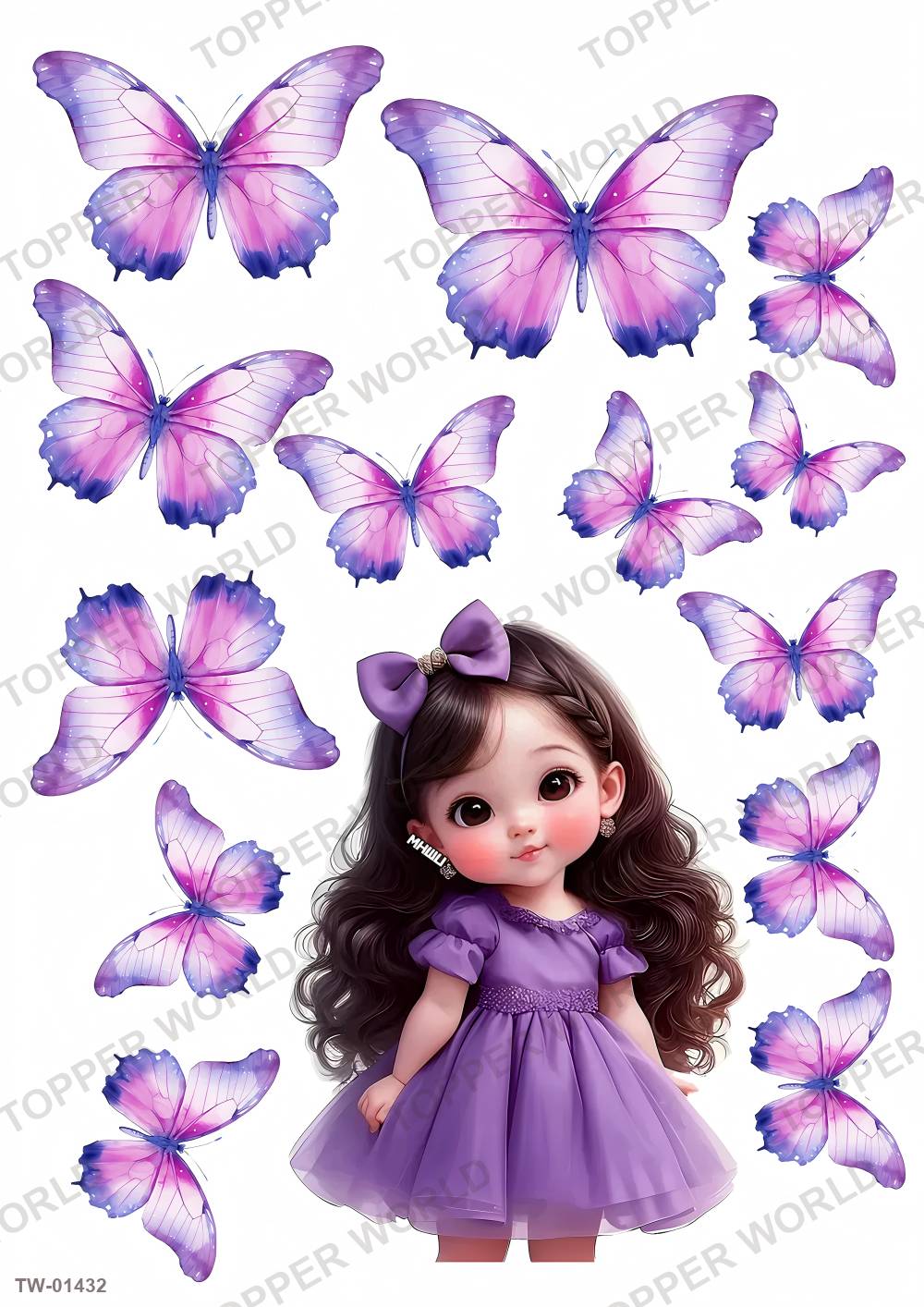 Little Girl Topper Sheet 63 – A4 topper sheet