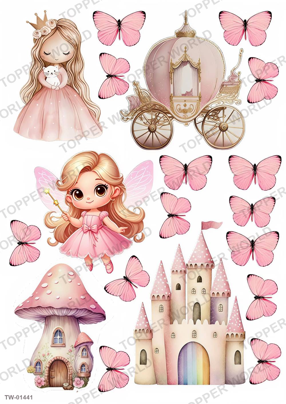 Little Girl Topper Sheet 64 – A4 topper sheet